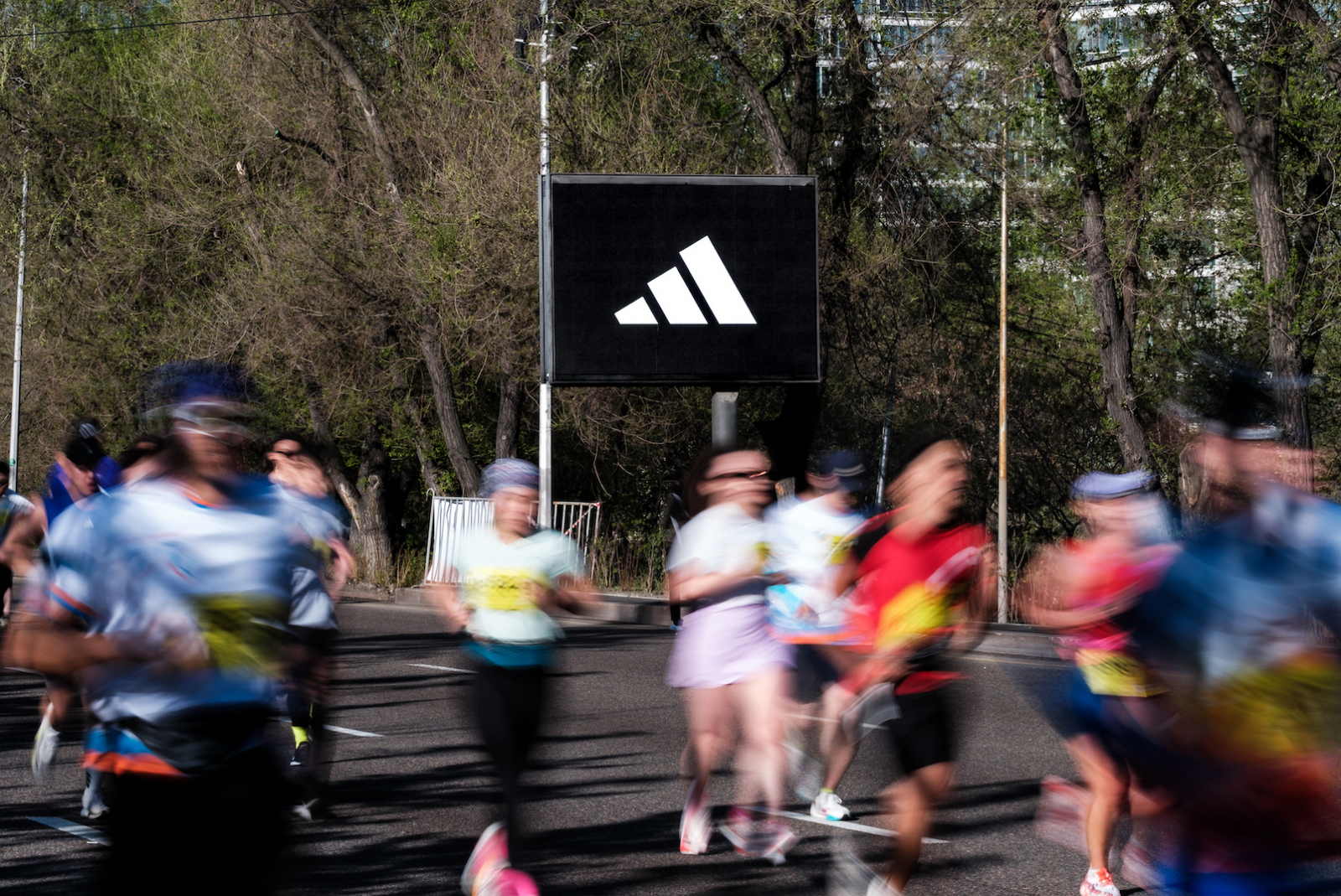 adidas DOOH campaign around the Almaty Half Marathon