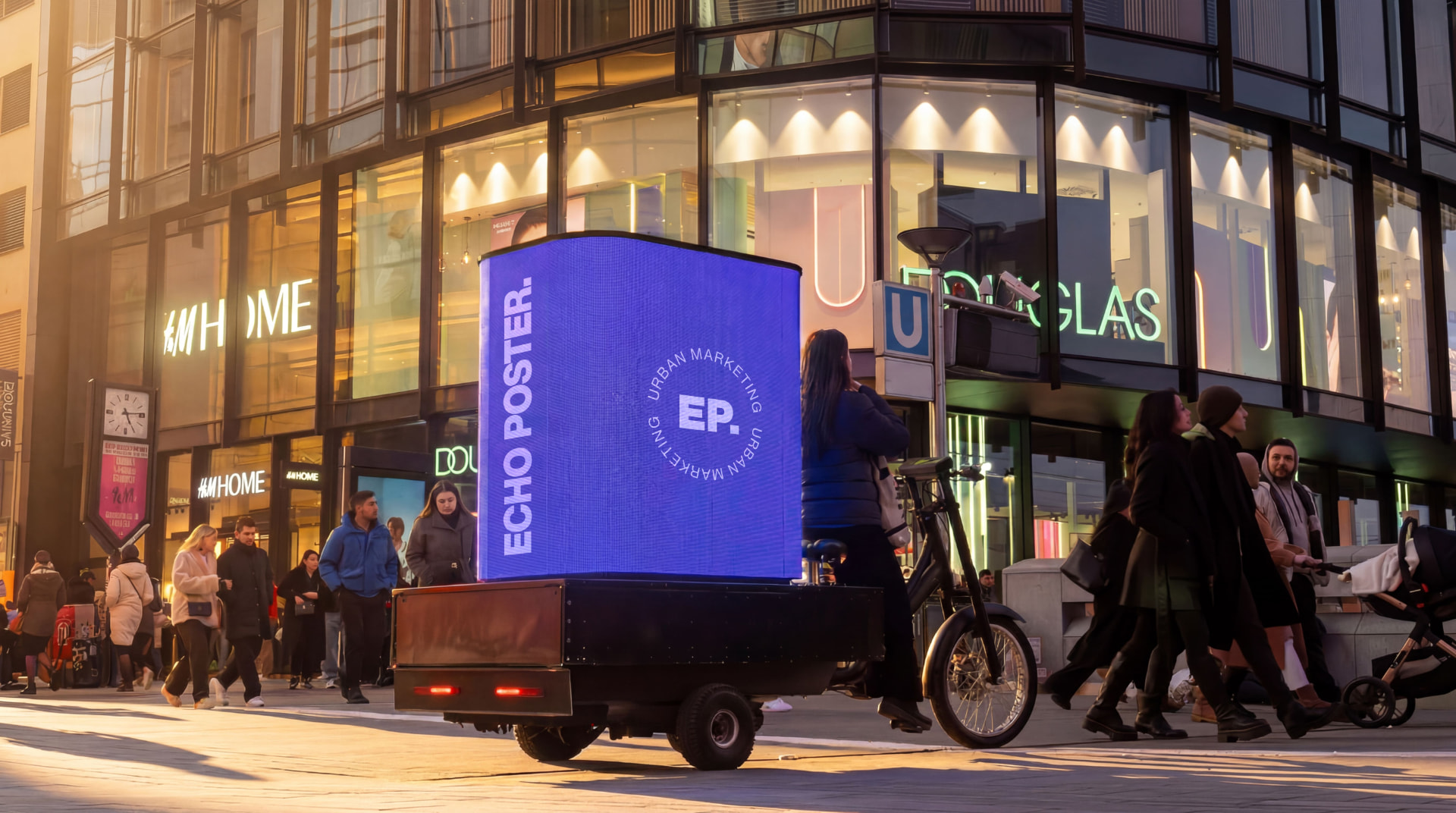 Echo Poster LED truck with a digital advertising screen